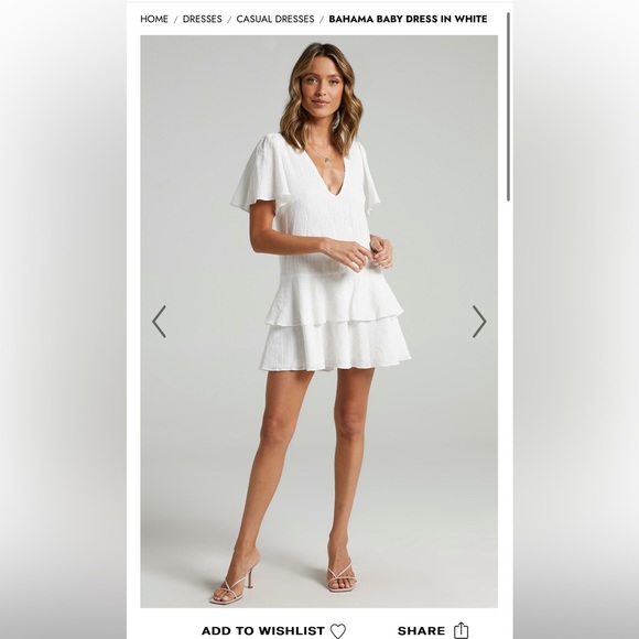 White Showpo Graduation Dress - Picture 1 of 4